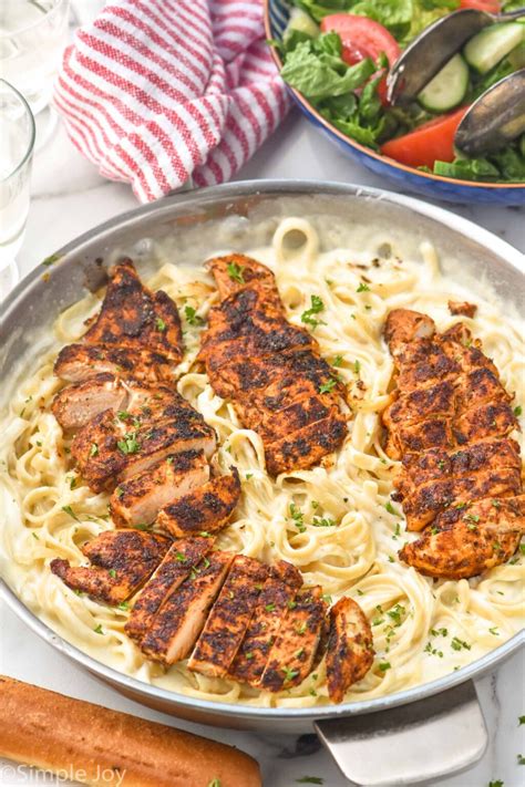 Blackened Chicken Alfredo Simple Joy