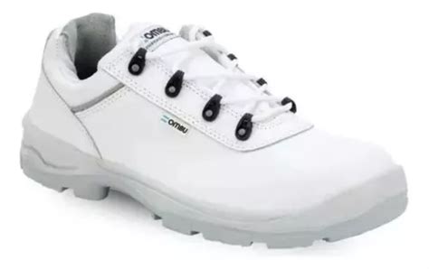 Zapato Ombu Ozono Plus Punta Acero Blanco Trabajo Seguridad