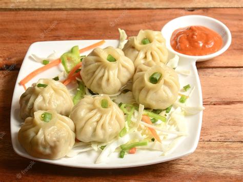 Premium Photo Veg Steam Momo Nepalese Traditional Dish Momo Stuffed