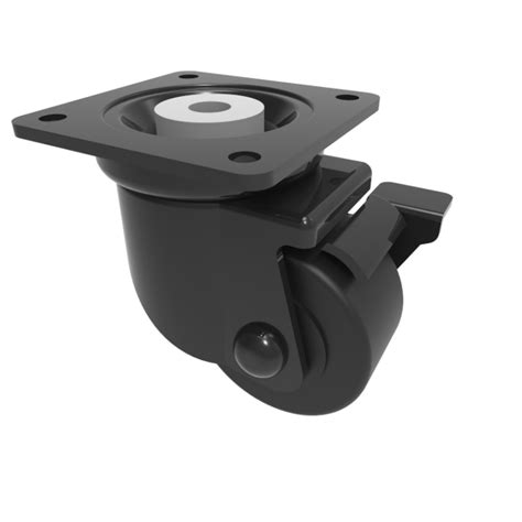 Nylon Plate Swivel Castor Brake 50mm 200kg Load BIL Group