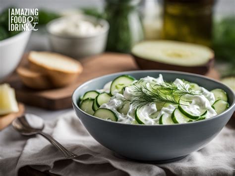 Refreshing Cucumber Salad With Creamy Sour Cream Dressing Recipe