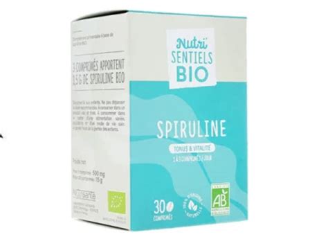 Nutri Sentiels BIO Spiruline Tonus Vitalité 30 comprimés