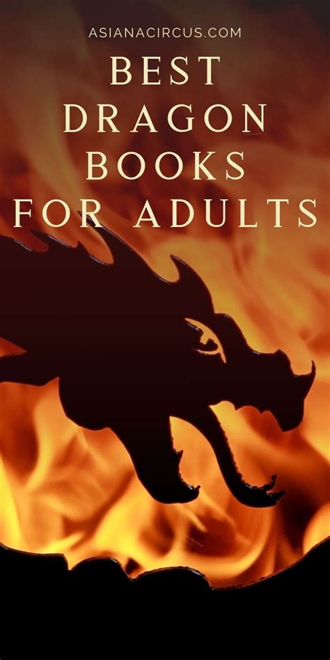 The Cover Of Best Dragon Books For Adults With Flames In The