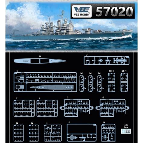 1/700 USS Cleveland CL-55 1945 [Standard Edition] (#VEE-V57020) - BNA ...