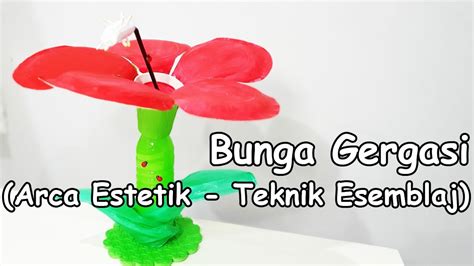 Bunga Gergasi Arca Estetik Teknik Esemblaj Easy Diy Sculpture