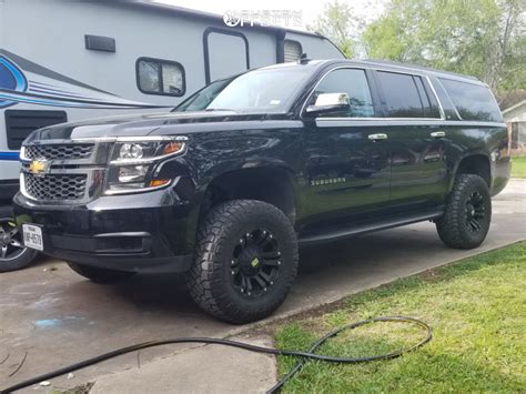 2017 Chevrolet Suburban Wheel Offset Aggressive 1 Outside Fender