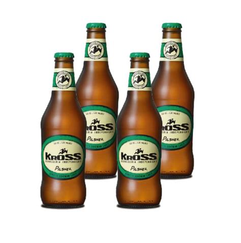 4x Cerveza Kross Pilsner En Botellas 330cc