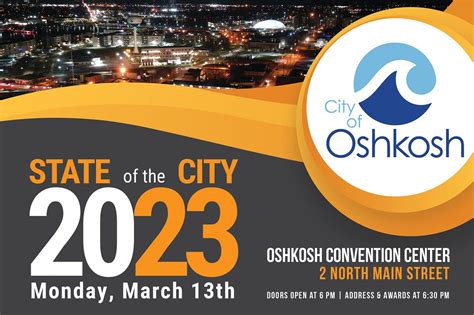 City Of Oshkosh On Twitter Oshkosh State Of The City 2023 Is Monday