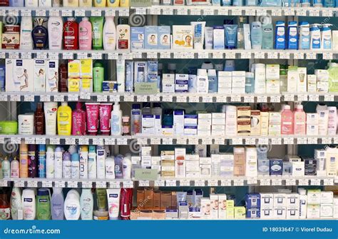 Pharmacy Shop Interior - Cosmetic Products Editorial Photography ...