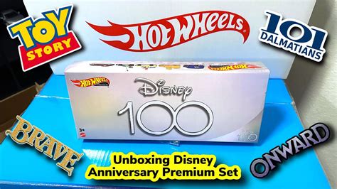 Unboxing Hot Wheels Premium Disney 100 Anniversary Set YouTube