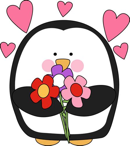 Valentine Penguins Clip Art Library