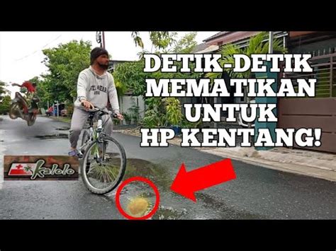 Menegangkan Atraksi Sepeda Melompati Hp Kentang Youtube