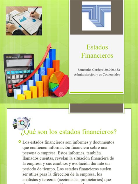 Estados Financieros Power Point Pdf Contabilidad Hoja De Balance