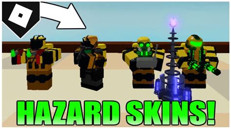 All Hazmat Hazard Skins Showcased In Tower Defense Simulator Youtube