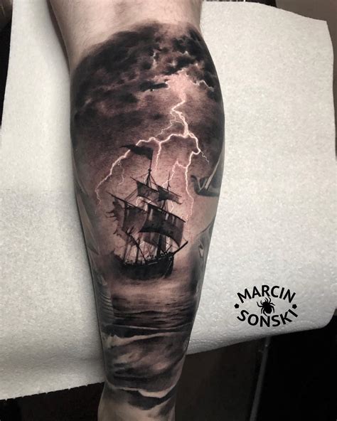 95 Ship Tattoo Ideas And Meanings Inspired By The Ocean