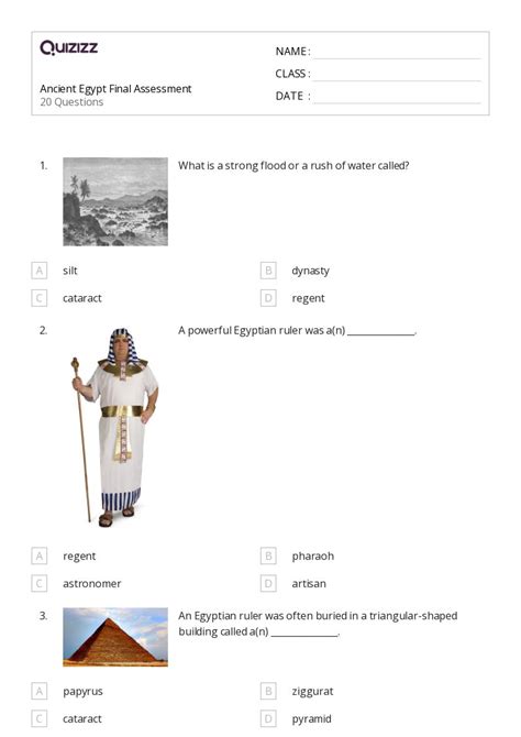 Ancient Egypt Worksheets For Th Grade On Quizizz Free Printable