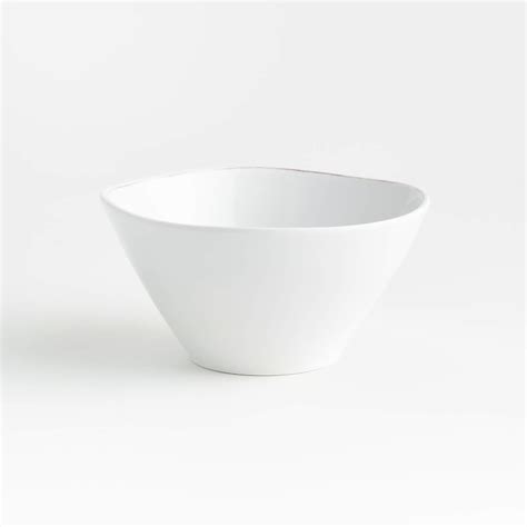 Marin White Outdoor Melamine Bowl Reviews Crate And Barrel