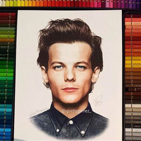 Louis Tomlinson Drawing Omg One Direction Drawings One Direction Art