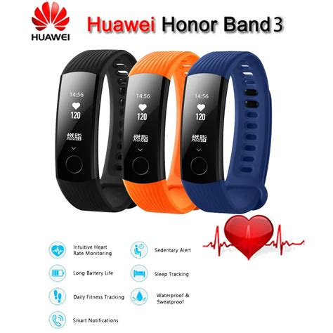 Huawei Honor Band 3 Smart Wristband Bracelet Original Swimmable 5ATM 0