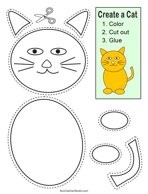 Printable Color Cut And Glue Worksheets | Fanny Printable