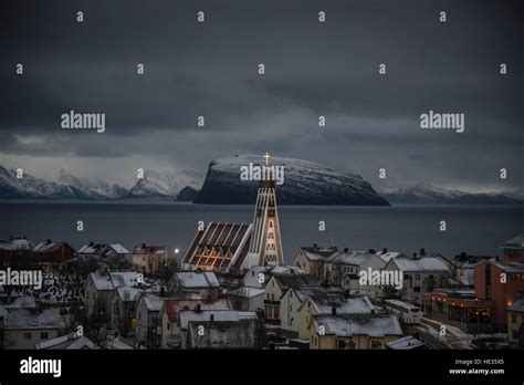 Hammerfest Church Norway Stock Photo Alamy