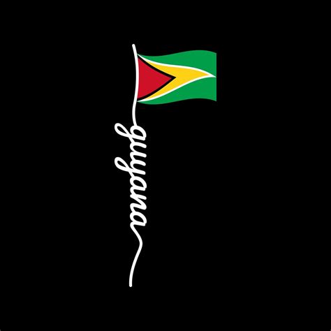 Guyana Flag Script SVG PNG Bundle Guyanese Flag South America Cricut ...