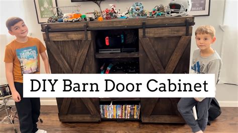 Diy Barn Door Cabinet Youtube