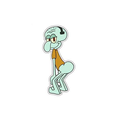 Spongebob Squidward Full Color Vinyl Decal Custom Size Biggest