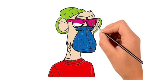 How To Draw Bored Ape Character Nft Cartoon Art Youtube