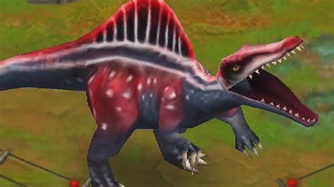 Spinosaurus Max Level 40 Jurassic Park Builder Youtube