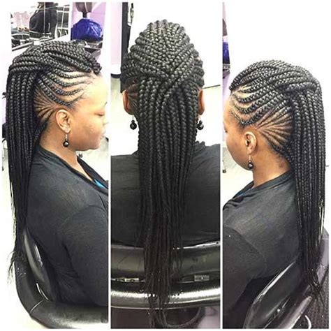 Updo African Ponytail Braids