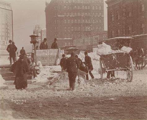 New York - History - Geschichte: The Great Blizzard (Februar 1899)