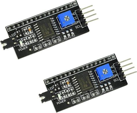 HiLetgo 2PCS LCD1602 Adapter Board Module IIC I2C TWI SPI Serial