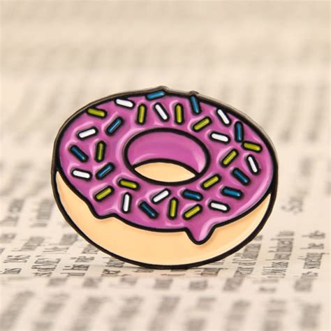 Custom Enamel Pins Doughnut Enamel Pins No Minimum Low Price