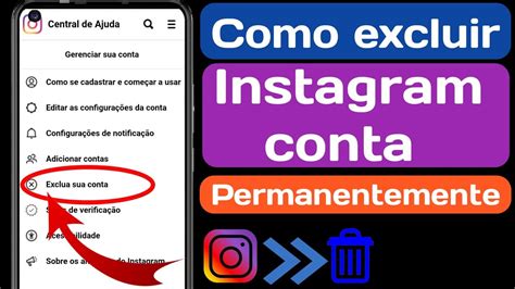 Excluir Conta Do Instagram Como Excluir Conta Do Instagram