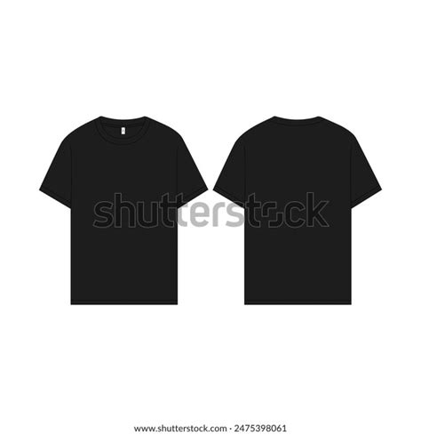 Blank Tee Shirt Vector Mockup Template Stock Vector (Royalty Free) 2475398061 | Shutterstock