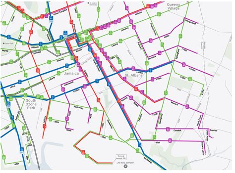 New York City Bus Routes Map