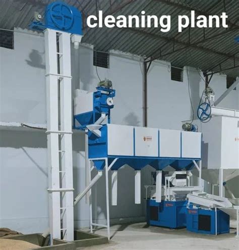 Semi Automatic Painted Mew Wheat Cleaning Machine Plant Three Phase At