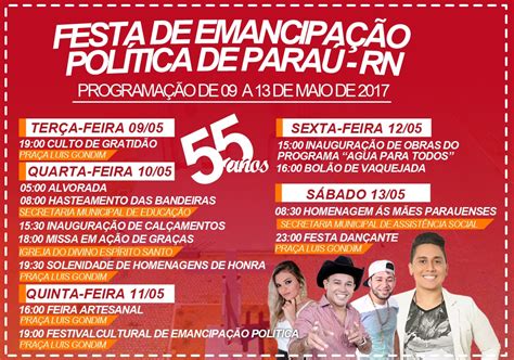 Ciranduís Janduís Rn Festa De Emancipação Politica Paraú Rn