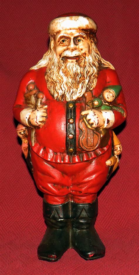 Vintage Cast Iron Santa Claus Doorstop Collectors Weekly