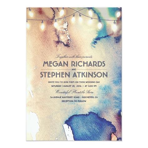 20 String Lights Invitations For Romantic Evening Weddings Mimoprints