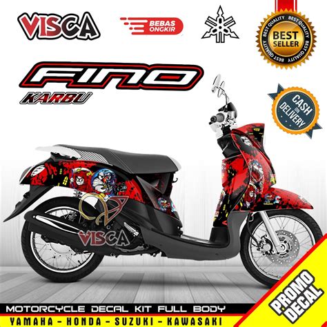 Jual Decal Fino Karbu Full Body Stiker Fino Karbu Keren Striping Fino