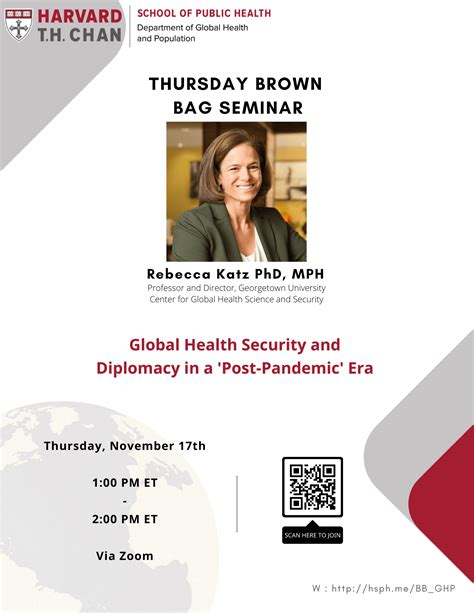 Thursday Brown Bag Series Department Of Global Health And Population