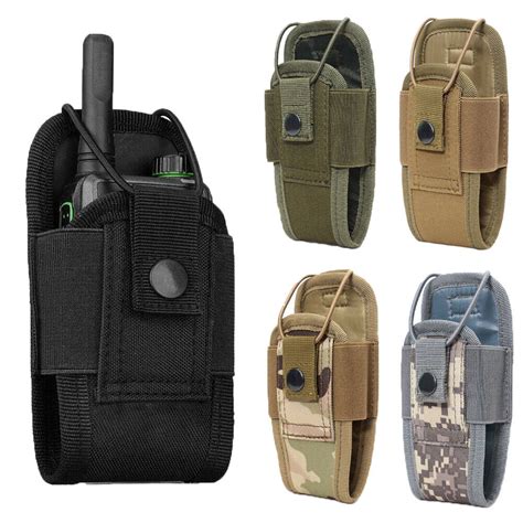 Outdoor Tactical Molle Radio Walkie Talkie Pouch Waist Bag Holder