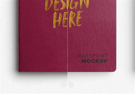 Passport Cover Mockup Custom Scene