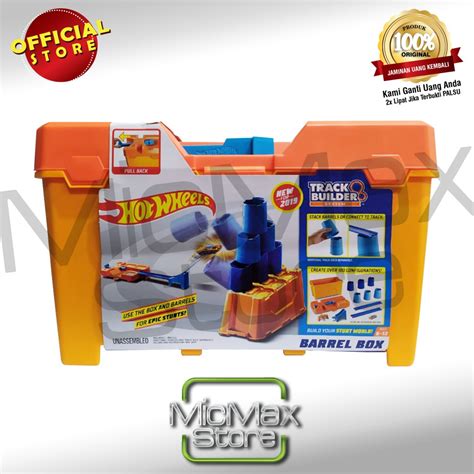 Jual Hot Wheels Hotwheels Track Builder Barrel Box Playset Shopee Indonesia