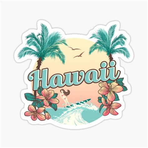 Sticker Hawaii Redbubble