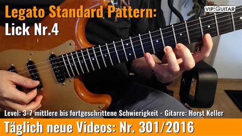 Gitarre Legato Standard Pattern Lick Nr Vip Guitar De