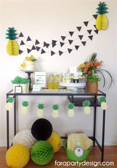 Pineapple Summer Party Dessert Table See More Party Ideas At