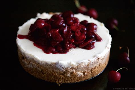 Cheesecake Sans Cuisson Au Chocolat Blanc Et Cerises Vidéo Cuisine